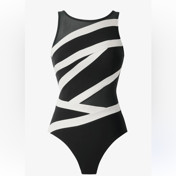 New! Miraclesuit Spectra Somerpointe One Piece Swimsuit nwot 24090 - Picture 4 of 11